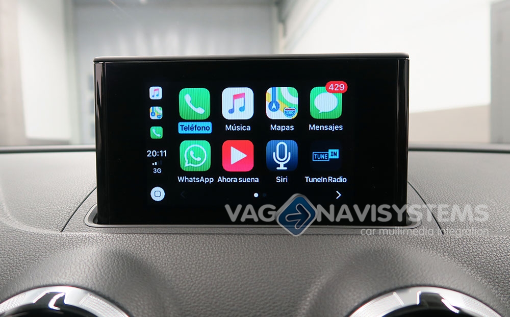 Wireless Apple CarPlay Android Auto Retrofit for Audi A3 8V 2013-18 GPS MMI  - Unique Auto Developments