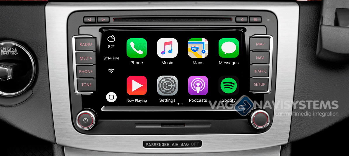 CarPlay LINK® for Volkswagen RNS-510, Skoda Columbus and Seat Mediasystem  1.0 navigation systems - Apple CarPlay + Android Anroid Auto retrofit kit -  Novedades