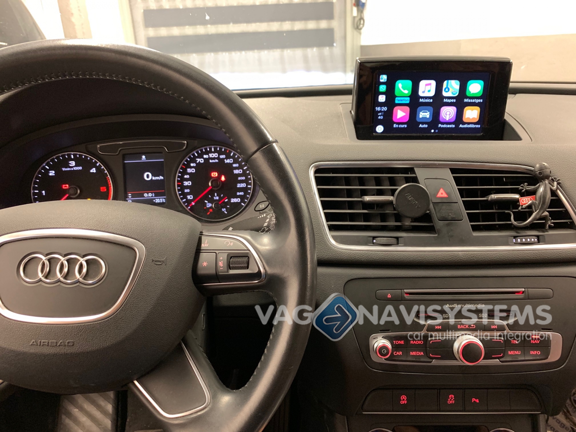 Audi A1 / Q3 MMI 2G (6,5”) Interface Carplay inalambrico / Android Auto