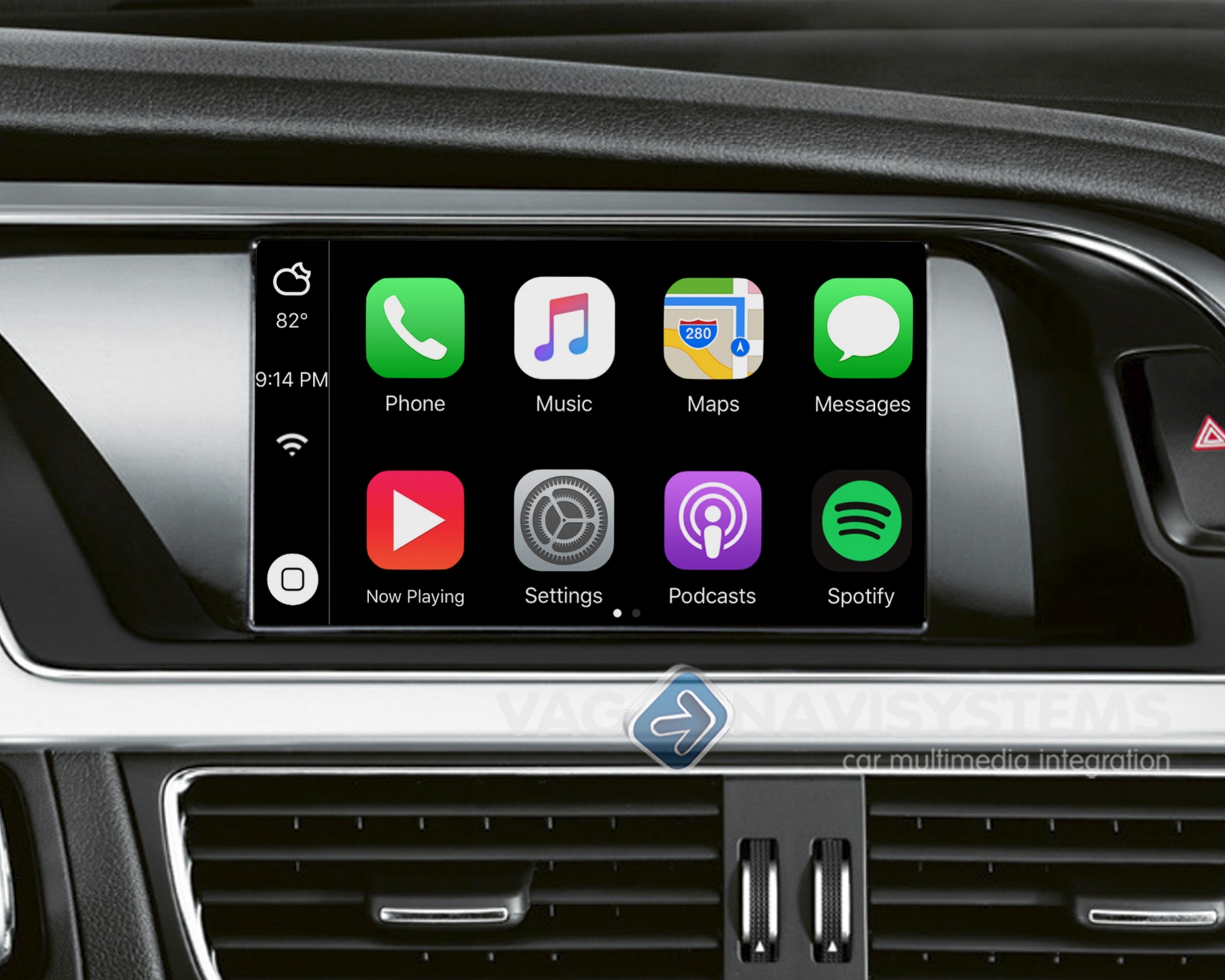 Pantalla táctil Audi A4, A5 con Carplay Android Auto - Madrid Audio
