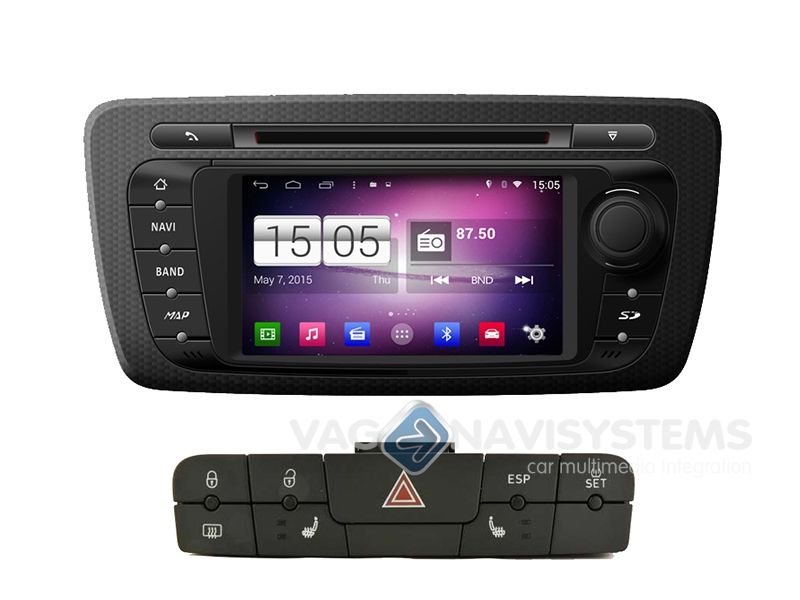 comunidad martes Señal Navidroid® Seat Ibiza (6J) 2012 en adelante - Android 4.4.4, GPS, 6.2" HD  1080P, DVD, BT, WI-FI, Quad Core, 16GB, Mirror Link - Seat | VAG-Navisystems
