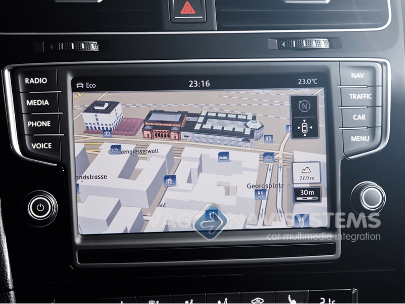 Sumamente elegante templado profundo Sistema de navegación original MIB 1 Volkswagen Discover Pro con monitor a  color de 8'' - Navegación - Radio - Accesorios de instalación |  VAG-Navisystems