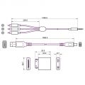 Adaptador AV + cable de sincronización -  iPod / iPhone / iPad